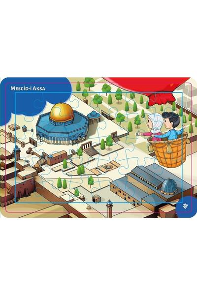 Genel Markalar 4-6 Yaş Değerli Mekanlar Mescidi Aksa Puzzle 30 Parça