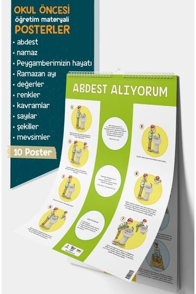Türkiye Diyanet Vakfı Yayınları Okul Öncesi Eğitim Materyali Posterler