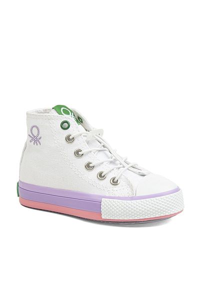 Benetton ® |   Bn-30651 - 3394 Liliac alb - Pantofi sport pentru copii