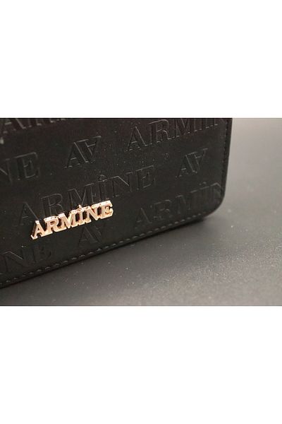 Armine Geantă neagră pentru femei C12 tăiată cu laser