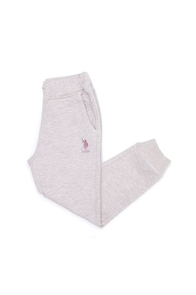 U.S. Polo Assn. Μπεζ παιδικό αθλητικό παντελόνι για κορίτσια - Elastic Leg Ent
