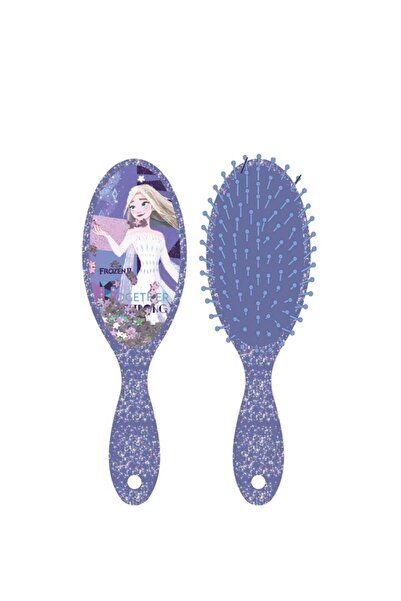 Disney Kız Çocuk Frozen Simli Ve Pullu Saç Fırçası Strong 44703