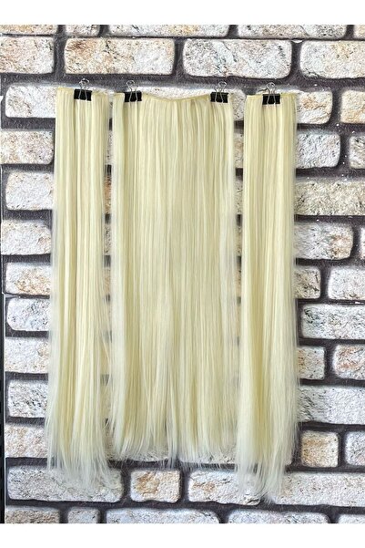 Fenomen Peruk Πολυτελής ημισελήνος + 2 πλαϊνά καρφιά Platinum Flat