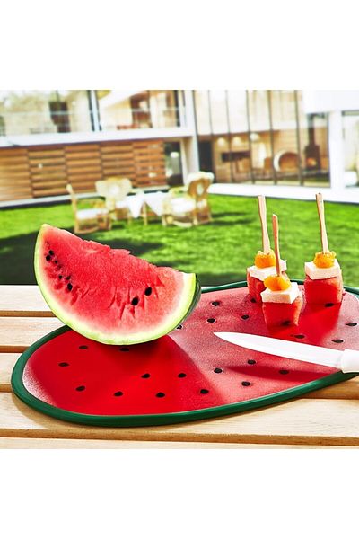 ASYA BAZAAR Watermelon Patterned Cutting Board - Kitchen, Vegetable and Fruit Knife