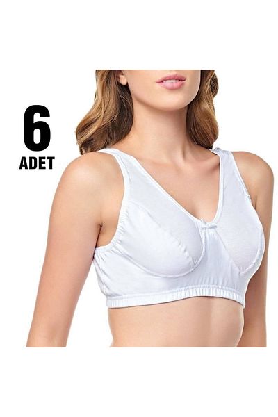 Tutku Women's Bady Bra (75-95) 6 pcs
