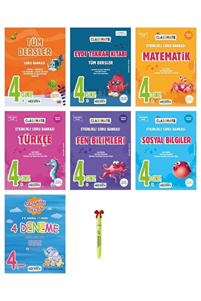 Okyanus Yayıncılık 4.sınıf Tüm Dersler Full Set ( 7 Kitap )