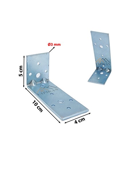 Yapıkan 2 Adet Orta Yük L Demir Gönye Köşebent 3x40x50x100mm - Mobilya Dolap ...