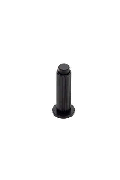 1018 Wall Mounted Door Stopper Screw Black Color Diameter 32 mm