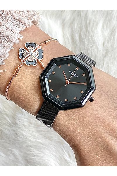Homies Women's Wristwatch and Gift Bracelet Set