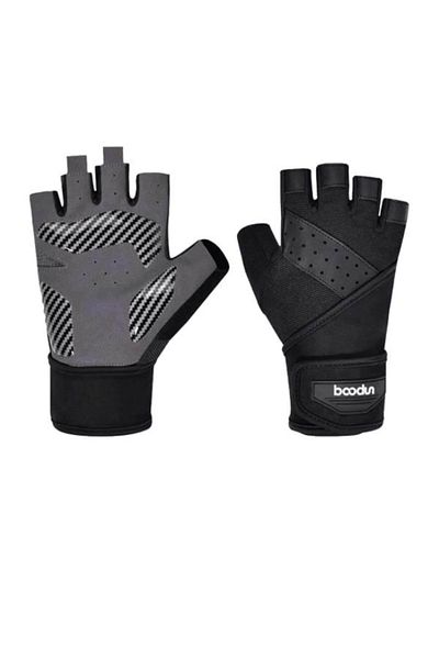 Boodun Black Professional Fitness Gloves - Palm Support
