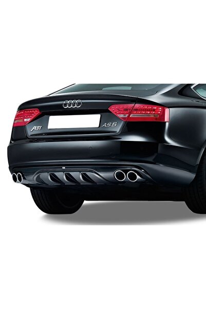 ps dizayn Audi A5 B8 A-style Arka Tampon Eki - Difüzör (plastik)