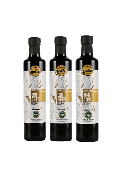 Yedier Organik Elma Sirkesi 500 Ml - 3'lü Paket