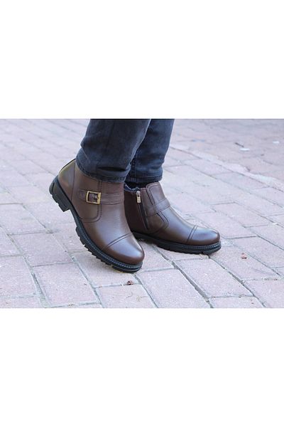 Yağlıoğlu Kundura Yağlıoğlu 2622 Cold Proof Γνήσιο Δέρμα & Γούνα Θερμικά Casual Ανδρικά Μποτάκια