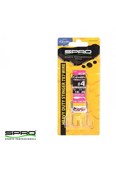 Spro HD ستينغر مقاس 7x7 AFW 40 رطل 6 سم#4 1/2