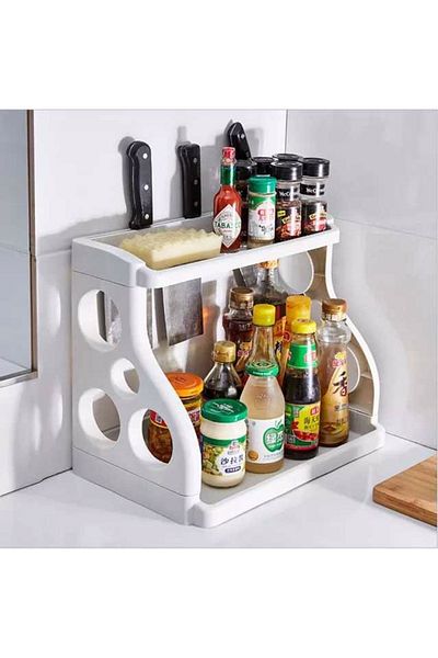 LIUWA Liumkitchen White Countertop Organizer