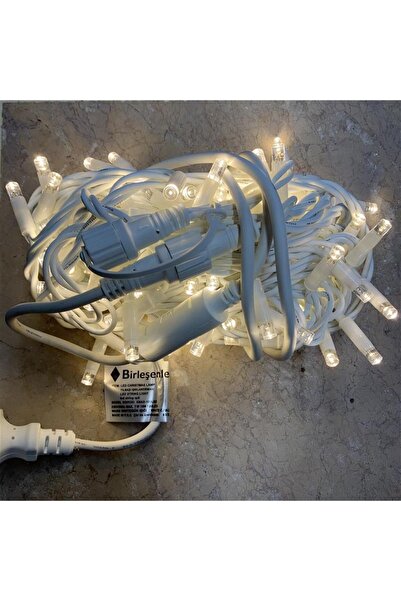 Birleşenler Ip Led Işık Ip65 Beyaz Kablo Gün Işığı 10 Metre 100 Led Dış Mekan...