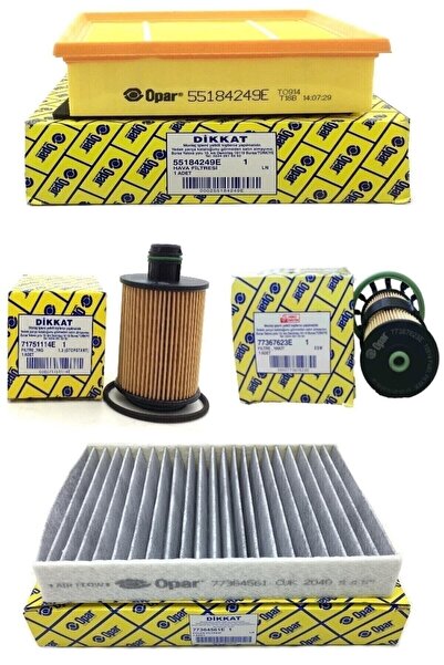Genel Markalar Fiat Doblo 1.6 2013 Sonrası Multijet Uyumlu Filtre Bakım Seti