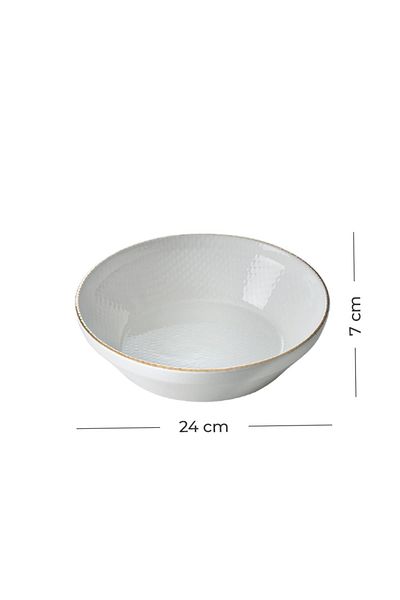 ACAR Nordic Istanbul Round Salad Bowl - 24 Cm