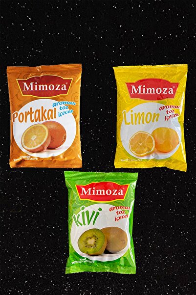 Mimoza C Vitaminli Grip Çayı Sıcak Toz Içecek Oraleti Portakal Limon Kivi Kış Meyve Çayı 3lü Set 750 Gram.
