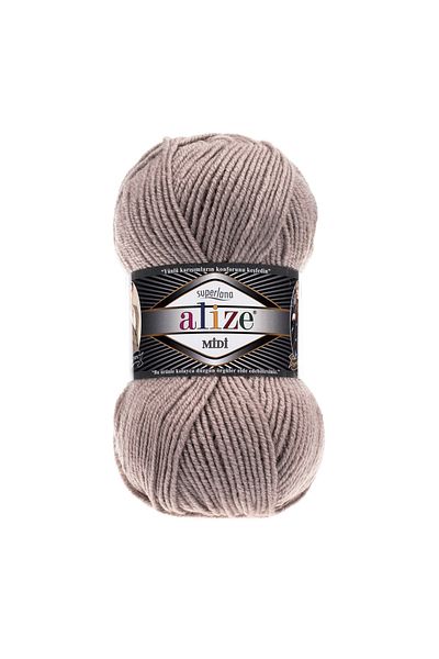 Alize Superlana Midi Hand Knitting Yarn Μαλλί Κωδικός χρώματος:541 Mink