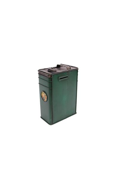 MCM GROUP Decorative Metal Fuel Can with Piggy Bank Vintage Gift