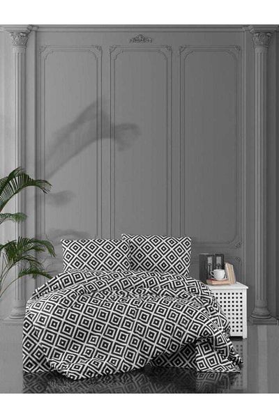 üntaş Комплект завивки Life Blackwhite Series Diagonal Black White Double Cotton (без чаршафи)