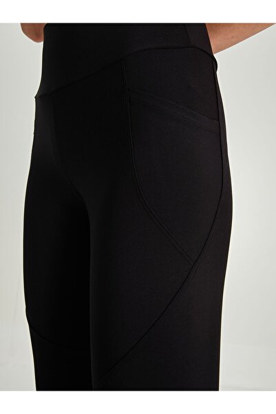 LC Waikiki LCW Active Kadın Beli Lastikli Düz Spor Tayt