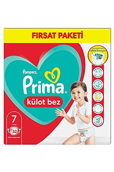 Prima Külot Bebek Bezi 7 Beden 52 Adet Fırsat Paketi