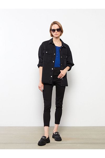 LC Waikiki LCWAIKIKI Basic Skinny Fit Straight Women's Jean Trousers