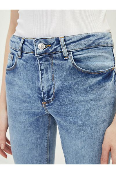 LC Waikiki LCW Jeans Regular Waist Skinny Fit Pocket Detailed Women's Rodeo Jean Trousers