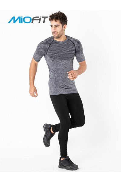 MioFit Ανδρικό αθλητικό μπλουζάκι Active Melange με κοντό μανίκι χωρίς ραφές