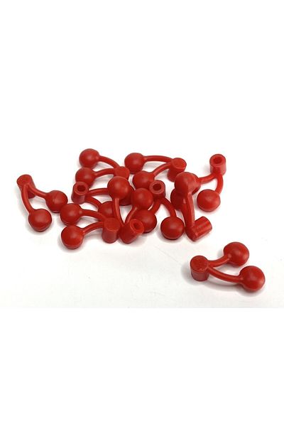 LEGO Red Cherry Cherry Accessory - 2 Custom Minifiguresfood Title