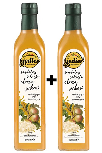 Yedier Sandaloz Sakızlı Elma Sirkesi 500 Ml - 2'li Paket