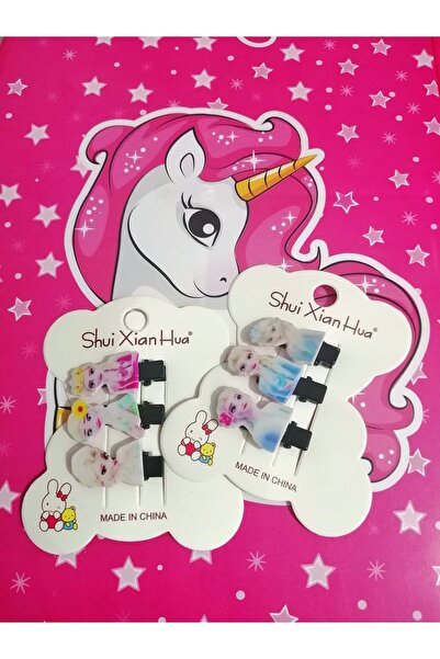 GÜLPEŞE 6 Adet Minimal Kıstırmalı Toka, Çocuk Tokası, Bebek Tokası, Pensli 6'...