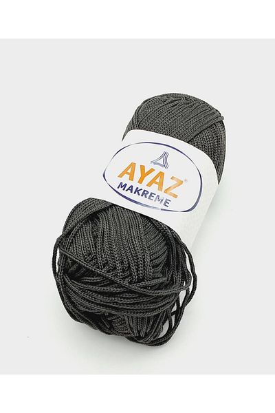 Ayaz Angel Bag Accessory 100 Gram Polyester Macrame No:24 Anthracite