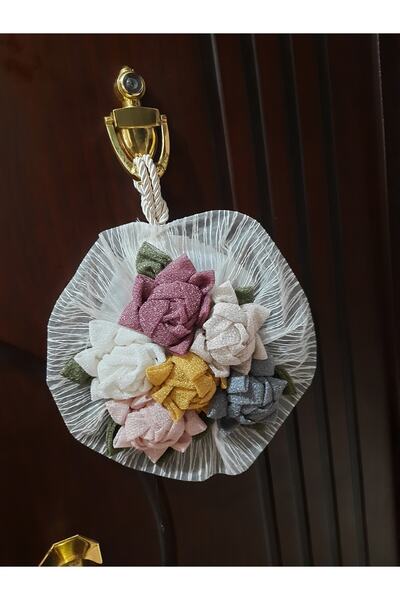 kader Kapı Süsü Çiçekli El Yapımı Kapı Süsü