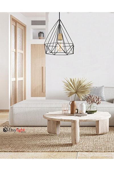 Etsylight 2 Adet Piramit Br One, Salon Avize, Mutfak Avize, Antre Avize