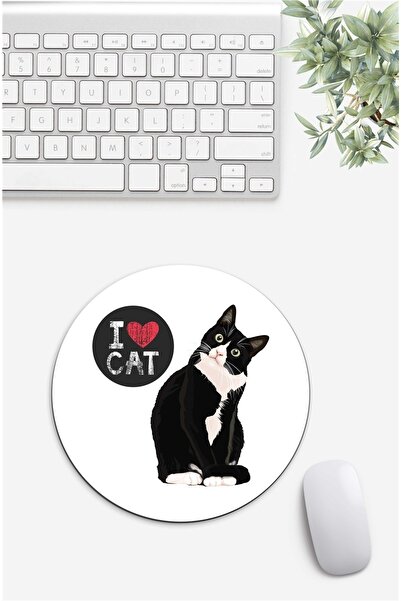 Gizeo Concept Mouse Pad cu model I Love Cat