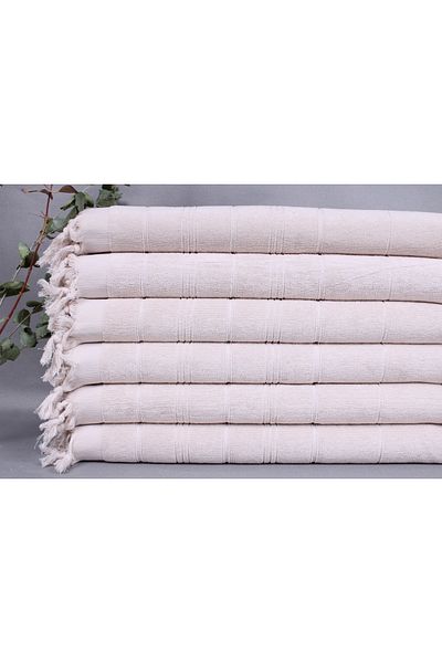 Kayra Export بيج بيشتامال 45x100 سم - منشفة مطبخ صغيرة، على شكل وجه