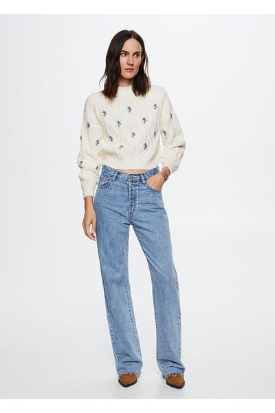 MANGO Woman Pulover tricotat cu model