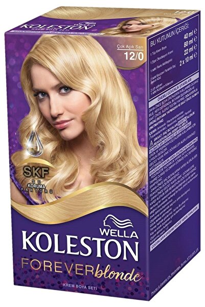 Wella Koleston Süper Saç Boyası Çok Açık Doğal Sarı 12/0 50 Ml Kategori: Saç ...