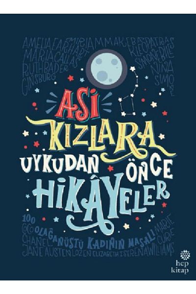 Karma Kitaplar Stories for Rebel Girls before Sleep (Hardcover) All Book Book (with Protection Bag)