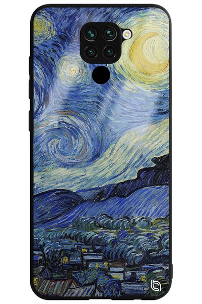 WANNA PROTECT Xiaomi Redmi Note 9 Premium Van Gogh Starry Night Pattern Gloss...