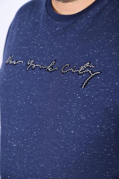 MocGrande Plus Size Sweat New York City 22704-σκούρο μπλε