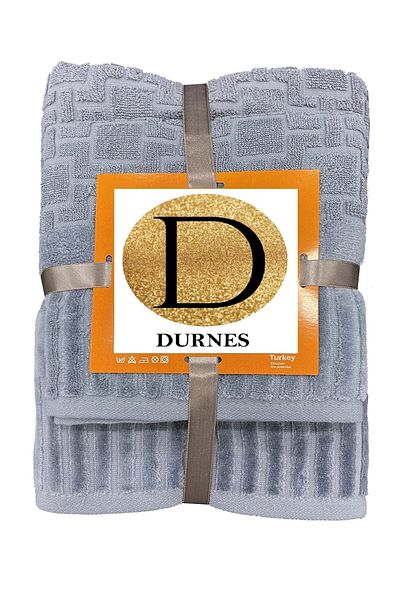 DURNES Premium Bath Set Bath Towel - Hand Towel / 100% Cotton (100% Cotton) / Blue