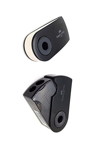 Faber Castell Jumbo Double Eyed Pencil Sharpener + Jumbo Boy Sleeve Eraser