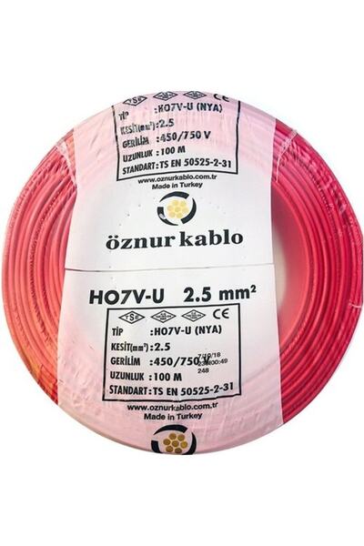 ÖZNUR 2,5 Luk Tek Damar Kırmızı