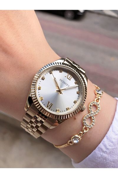 Homies Women's Wristwatch and Bracelet Set