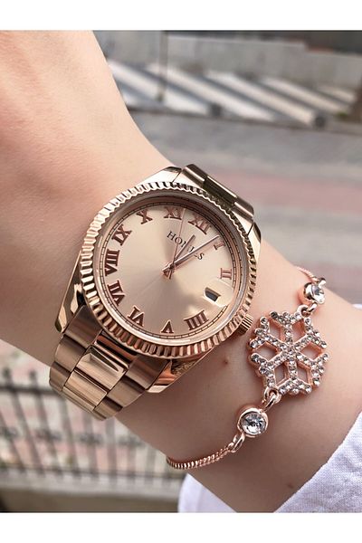Homies Women's Wristwatch-Bracelet Steel Cord Waterproof