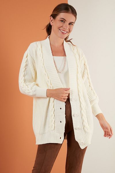 Lela V-Neck Buttoned Knitted Cardigan Women's Cardigan